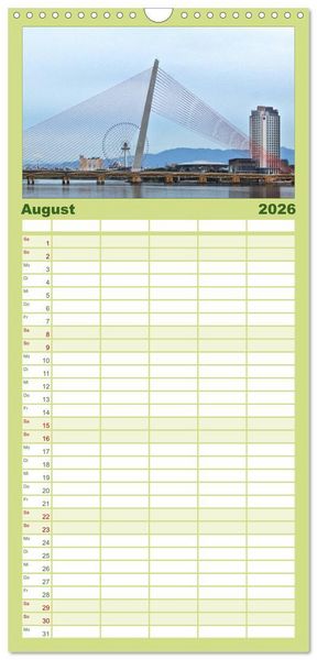 Produktbild: Familienplaner 2026 - Vietnam &ndash; Land der Kontraste 2026 mit 5 Spalten (Wandkalender, 21 x 45 cm) CALVENDO