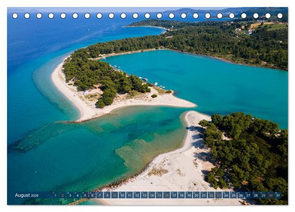 Produktbild: Traumstr&auml;nde Griechenlands (Tischkalender 2026 DIN A5 quer), CALVENDO Monatskalender