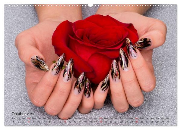 Produktbild: Transient Art &ndash; Nail Art Episode 1 (High Quality Premium Wall Calendar 2026 DIN A2 landscape),CALVENDO 12 Month Wall Calendar