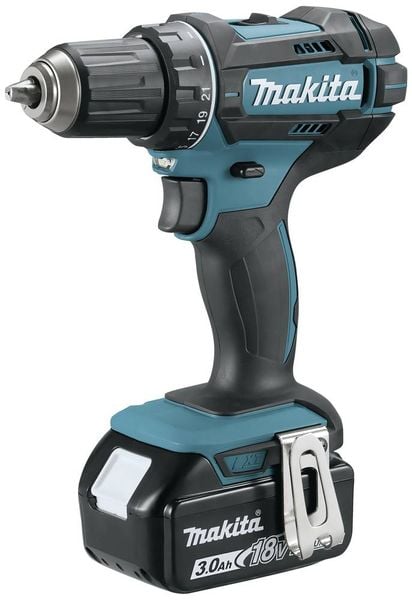 Makita DDF482RFJ DDF482RFJ Akku-Bohrschrauber 18V 3Ah Li-Ion inkl. 2. Akku, inkl. Koffer