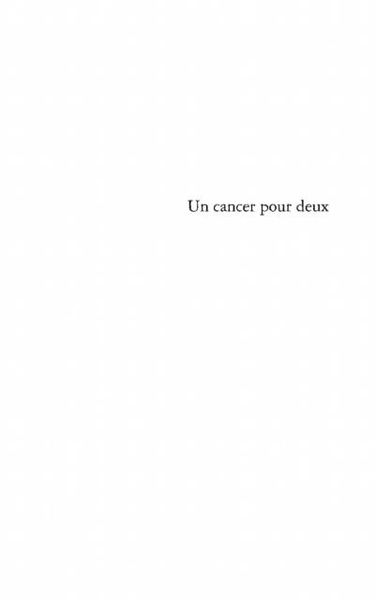 Produktbild: Un cancer pour deux