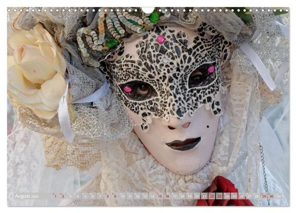 Produktbild: neunziggrad I photoart: venezia carnevale (Wandkalender 2026 DIN A3 quer), CALVENDO Monatskalender