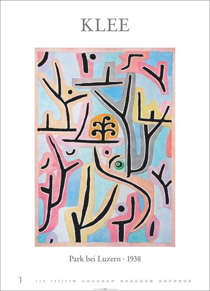 Produktbild: Poster Art Kalender 2027 - Monet Van Gogh Matisse Klee
