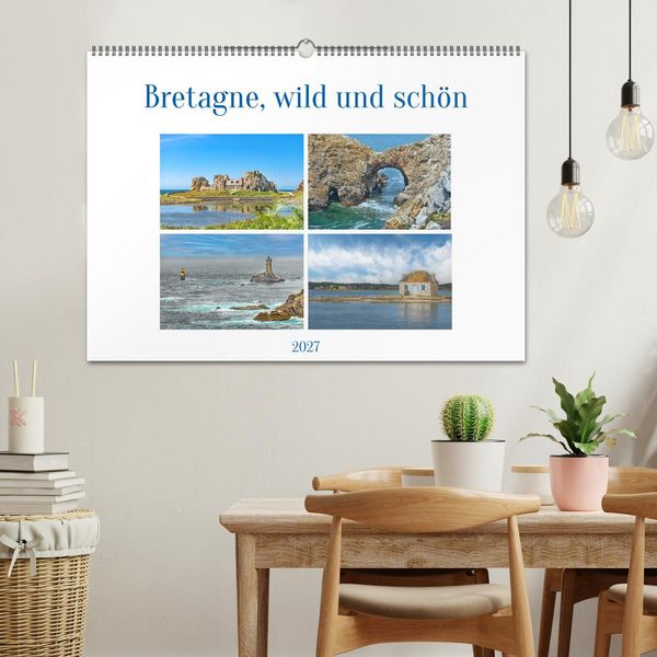 Produktbild: Bretagne, wild und sch&ouml;n (Wandkalender 2027 DIN A2 quer), CALVENDO Monatskalender