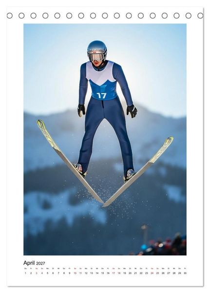 Produktbild: Wintersport Adrenalin (Tischkalender 2027 DIN A5 hoch), CALVENDO Monatskalender