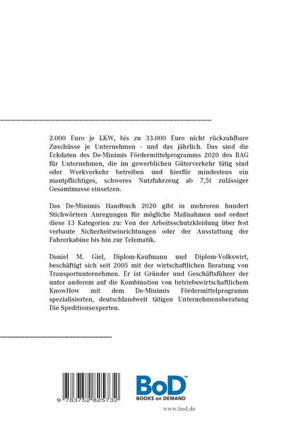 Produktbild: Das De-Minimis 2020 Handbuch