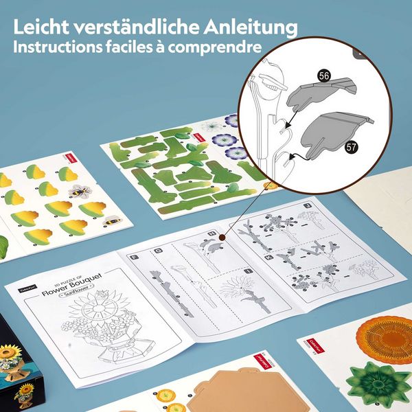 Produktbild: CUBICFUN - 3D Puzzle Blumentopf Sonnenblume 102 T
