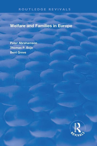 Produktbild: Welfare and Families in Europe