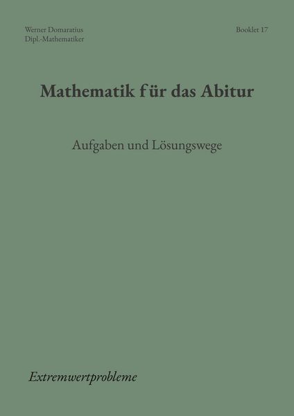 Produktbild: Mathematik f&uuml;r das Abitur