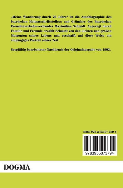 Produktbild: Meine Wanderung durch 70 Jahre, Erster Teil