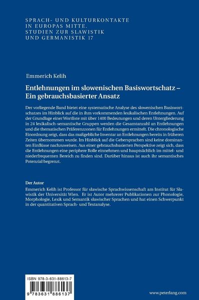 Produktbild: Entlehnungen im slowenischen Basiswortschatz - ein gebrauchsbasierter Ansatz