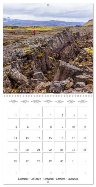 Produktbild: COLOURS OF ICELAND (Wall Calendar 2026 12 &times; 12 Inch) CALVENDO 12 Month Wall Calendar