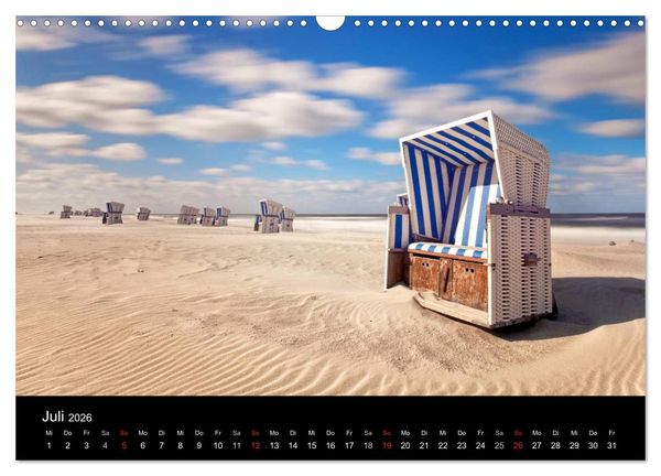 Produktbild: SYLT hinter den D&uuml;nen (Wandkalender 2026 DIN A3 quer), CALVENDO Monatskalender