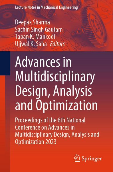 Produktbild: Advances in Multidisciplinary Design, Analysis and Optimization
