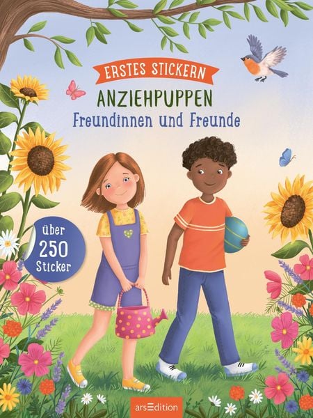 Produktbild: Erstes Stickern Anziehpuppen &ndash; Freundinnen und Freunde
