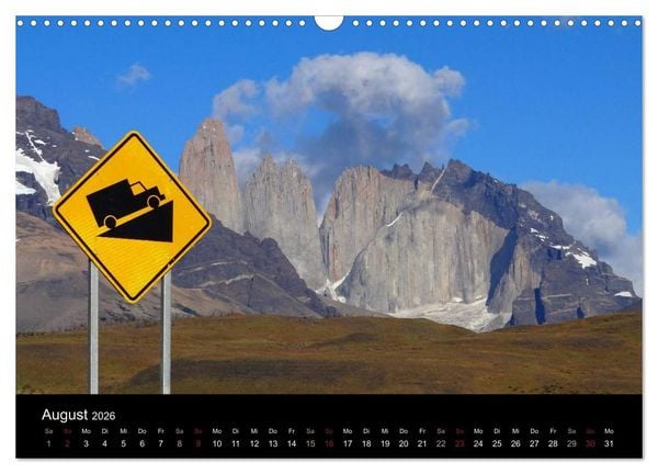 Produktbild: Im Nationalpark Torres del Paine (Chile) (Wandkalender 2026 DIN A3 quer), CALVENDO Monatskalender