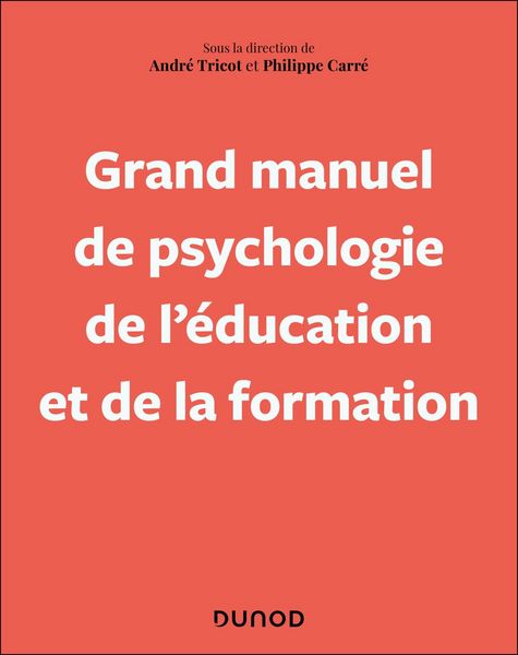 Produktbild: Grand manuel de psychologie de l'&eacute;ducation et de la formation tout au long de la vie