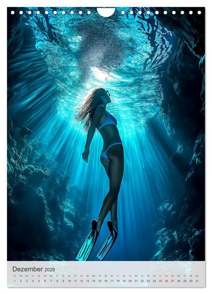 Produktbild: Diving Queens (Wandkalender 2026 DIN A4 hoch), CALVENDO Monatskalender