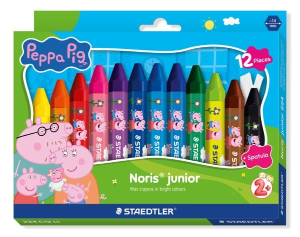 Produktbild: Wachsmalstift Noris&reg; junior Peppa Pig - Wachsmalkreide im 12er Etui Noris&reg; junior 224