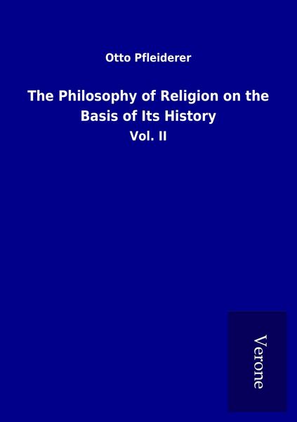 Produktbild: The Philosophy of Religion on the Basis of Its History