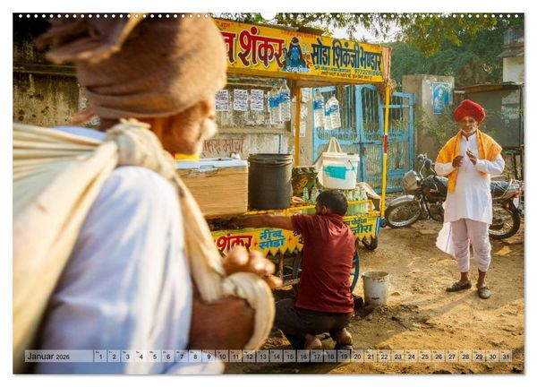 Produktbild: Alltag in Indien (Wandkalender 2026 DIN A2 quer), CALVENDO Monatskalender