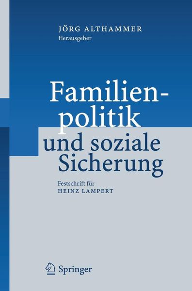 Produktbild: Familienpolitik und soziale Sicherung