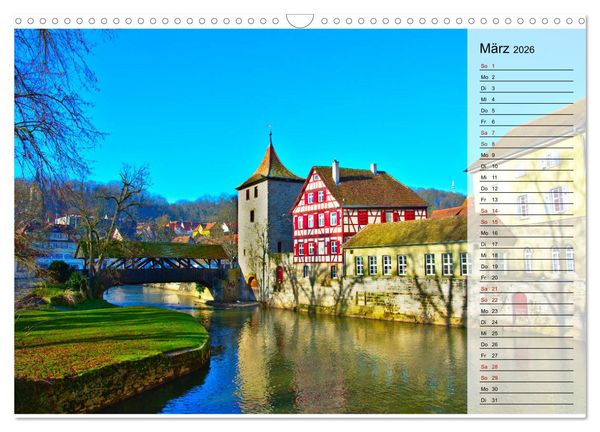 Produktbild: Hohenlohe - Natur und Altstadt (Wandkalender 2026 DIN A3 quer), CALVENDO Monatskalender