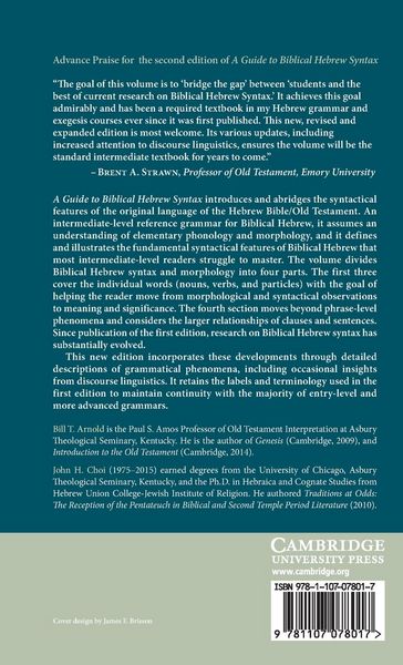 Produktbild: A Guide to Biblical Hebrew Syntax