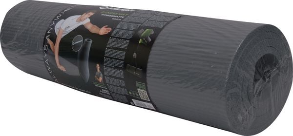Produktbild: Schildkr&ouml;t 960261 - Fitnessmatte 10 mm, 183x61x1cm, mit Tragegurt, Syntetikkautschuk, grau