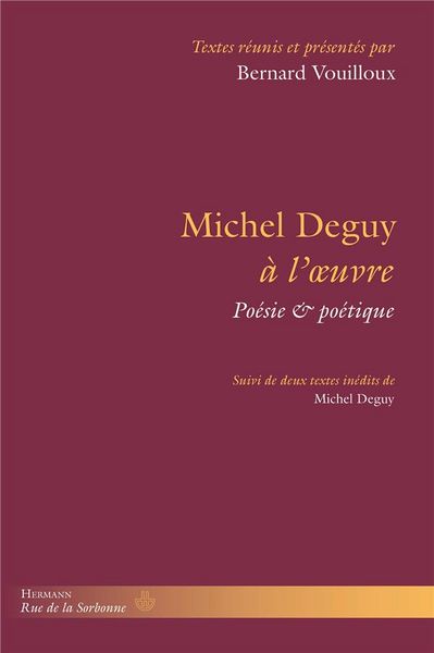 Produktbild: Michel deguy a l oeuvre