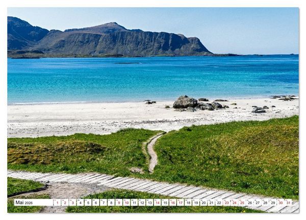 Produktbild: Lofoten - Norwegische Trauminseln (Wandkalender 2026 DIN A2 quer), CALVENDO Monatskalender