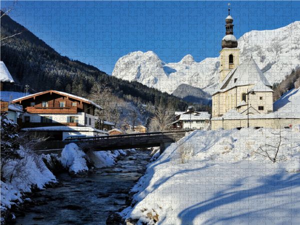 Produktbild: CALVENDO Puzzle Malerwinkel Pfarrkirche St.Sebastian 2000 Teile Lege-Gr&ouml;&szlig;e 90 x 67 cm Foto-Puzzle Bild von Dieter-M. Wilczek