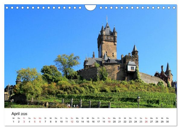 Produktbild: Cochem - Eine Perle an der Mosel (Wandkalender 2026 DIN A4 quer), CALVENDO Monatskalender