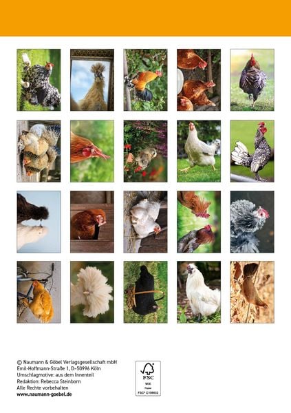Produktbild: Postkartenblock H&uuml;hner