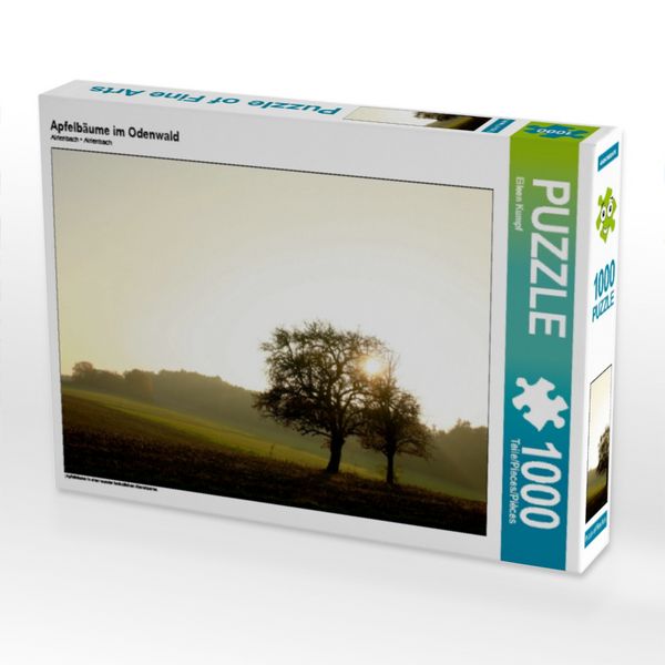 Produktbild: CALVENDO Puzzle Apfelb&auml;ume im Odenwald | 1000 Teile Lege-Gr&ouml;&szlig;e 64 &times; 48 cm Foto-Puzzle f&uuml;r gl&uuml;ckliche Stunden