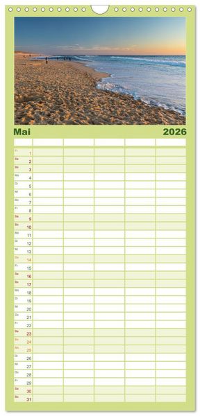 Produktbild: Familienplaner 2026 - Arcachon Bordeaux Cap Ferret mit 5 Spalten (Wandkalender, 21 x 45 cm) CALVENDO