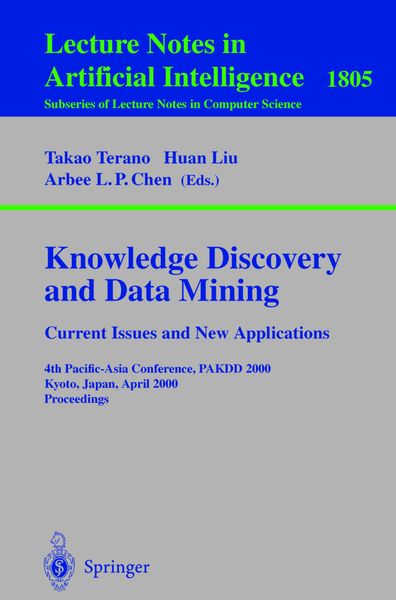 Produktbild: Knowledge Discovery and Data Mining. Current Issues and New Applications