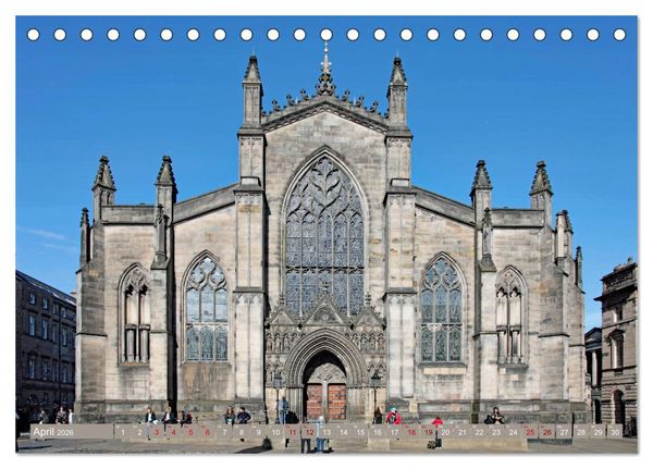 Produktbild: So sch&ouml;n ist Edinburgh (Tischkalender 2026 DIN A5 quer), CALVENDO Monatskalender