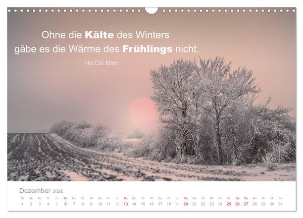 Produktbild: Zauberhafte Spr&uuml;che - Bunte Seelenbl&uuml;ten (Wandkalender 2026 DIN A3 quer), CALVENDO Monatskalender