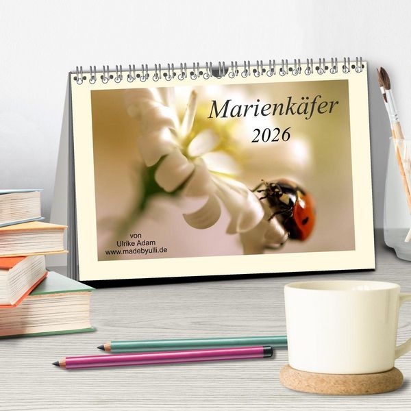 Produktbild: Marienk&auml;fer / 2026 (Tischkalender 2026 DIN A5 quer), CALVENDO Monatskalender