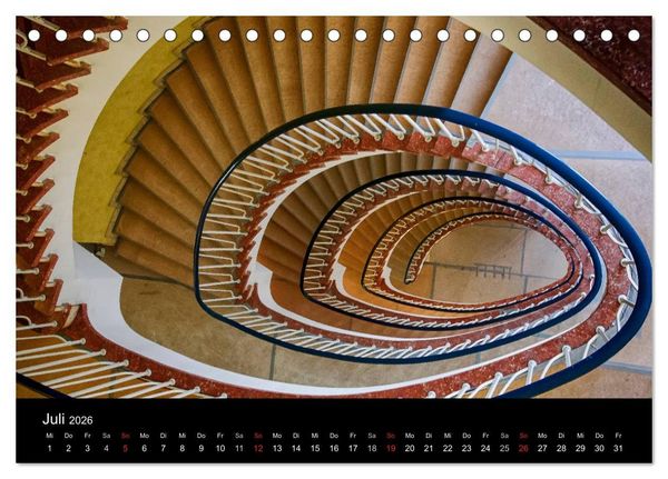 Produktbild: Faszination Treppen (Tischkalender 2026 DIN A5 quer), CALVENDO Monatskalender