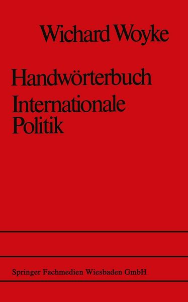 Produktbild: Handw&ouml;rterbuch Internationale Politik