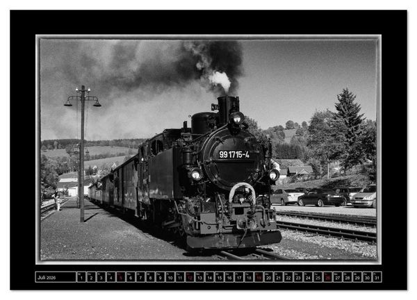 Produktbild: Die Pre&szlig;nitztalbahn (Wandkalender 2026 DIN A3 quer), CALVENDO Monatskalender
