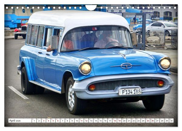 Produktbild: Kult-Kombis in Kuba - Oldtimer-Rarit&auml;ten der F&uuml;nfziger Jahre (Wandkalender 2026 DIN A4 quer), CALVENDO Monatskalender