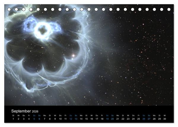 Produktbild: Weit entfernte unbekannte Welten (Tischkalender 2026 DIN A5 quer), CALVENDO Monatskalender