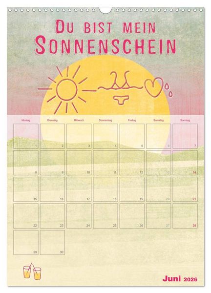Produktbild: Liebe macht gl&uuml;cklich (Wandkalender 2026 DIN A3 hoch), CALVENDO Monatskalender