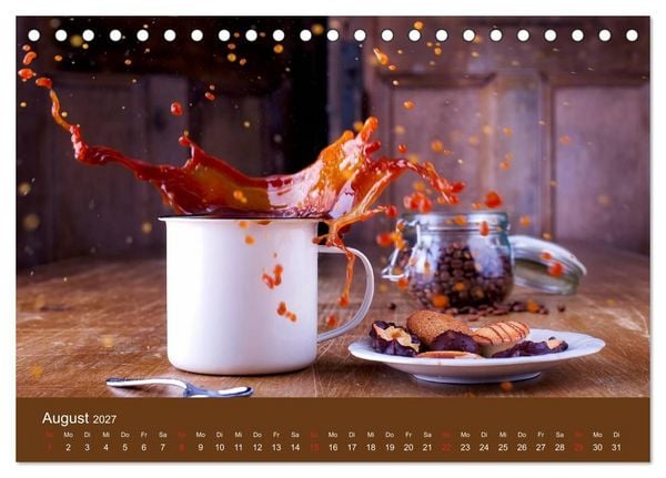Produktbild: I Love Coffee - Dein Kaffeekalender f&uuml;r Geniesser des schwarzen Goldes (Tischkalender 2027 DIN A5 quer), CALVENDO Monatskalender