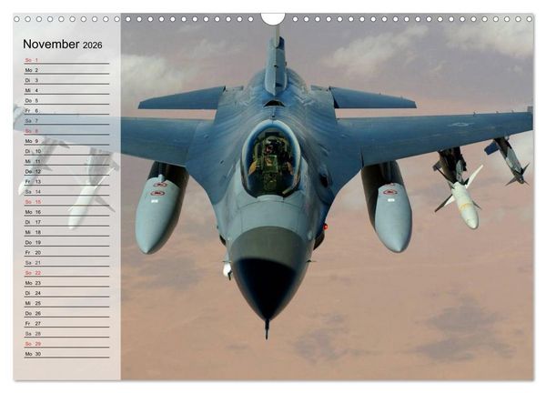 Produktbild: Kampfjets. U.S. Aircraft (Wandkalender 2026 DIN A3 quer), CALVENDO Monatskalender