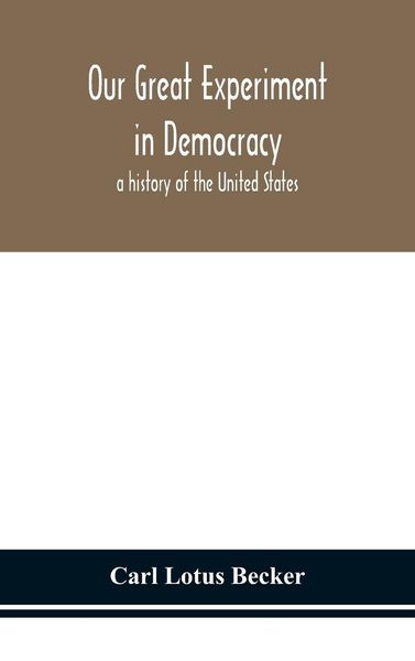 Produktbild: Our Great Experiment In Democracy