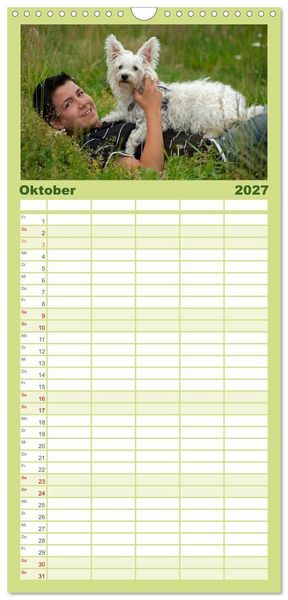 Produktbild: Familienplaner 2027 - Wir lieben die Natur! mit 5 Spalten (Wandkalender, 21 x 45 cm) CALVENDO